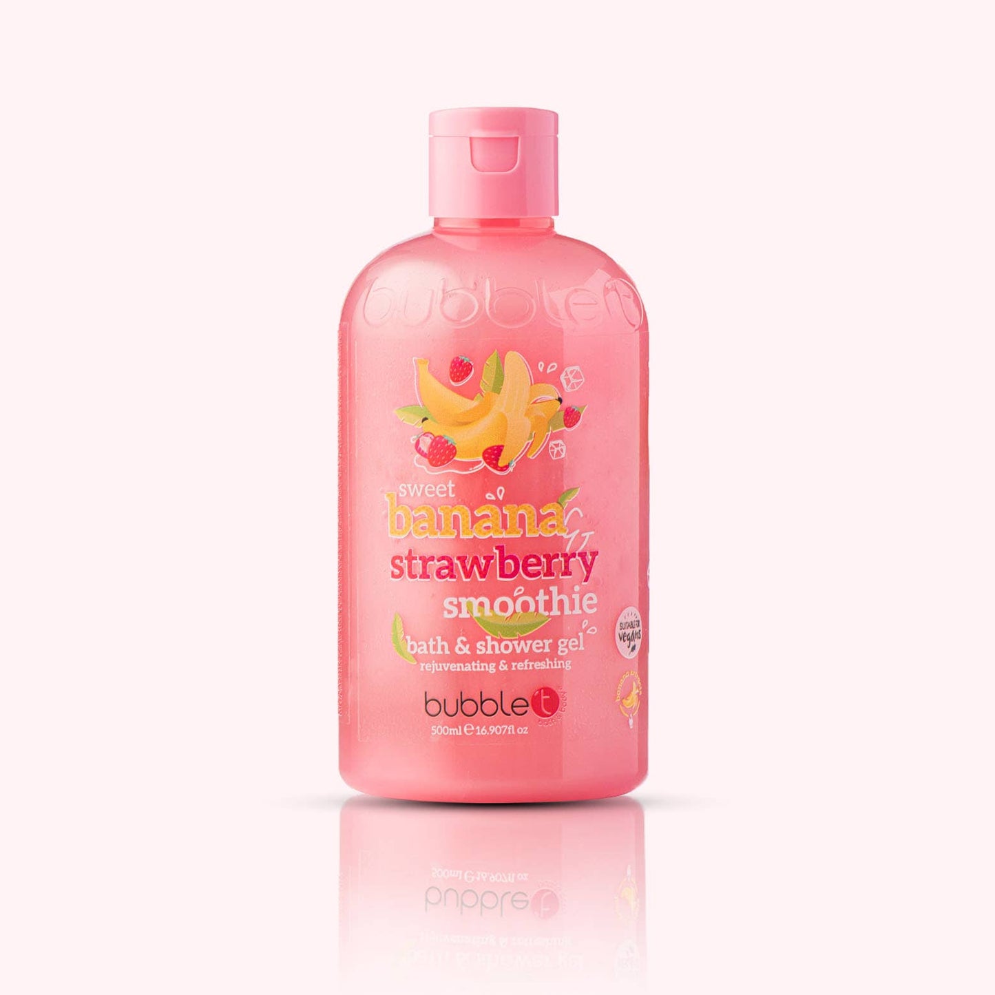 Bubble T Banana & Strawberry Smoothie Body Wash (500ml)