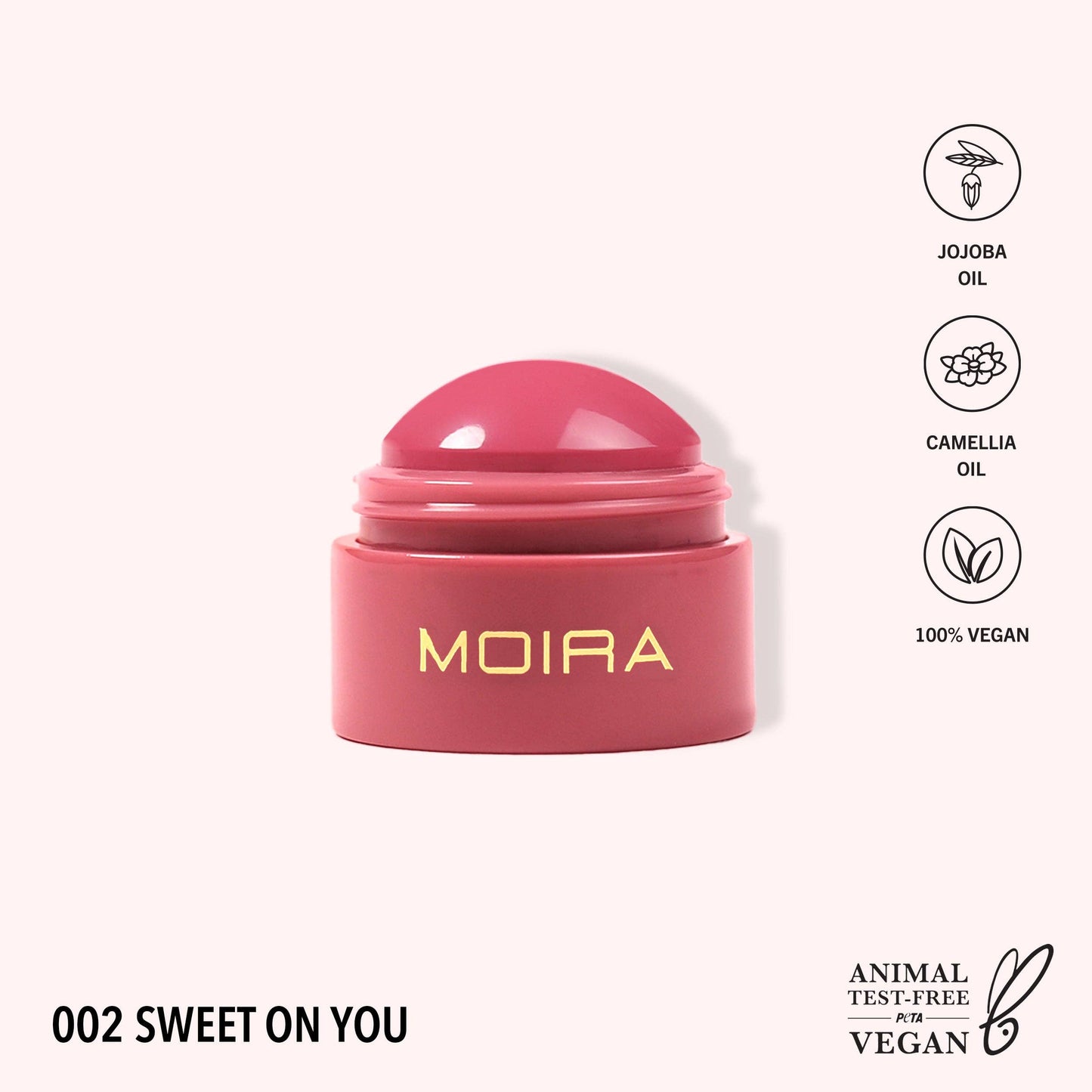 Moira Beauty Soft Blush Balm (002, Sweet On You)