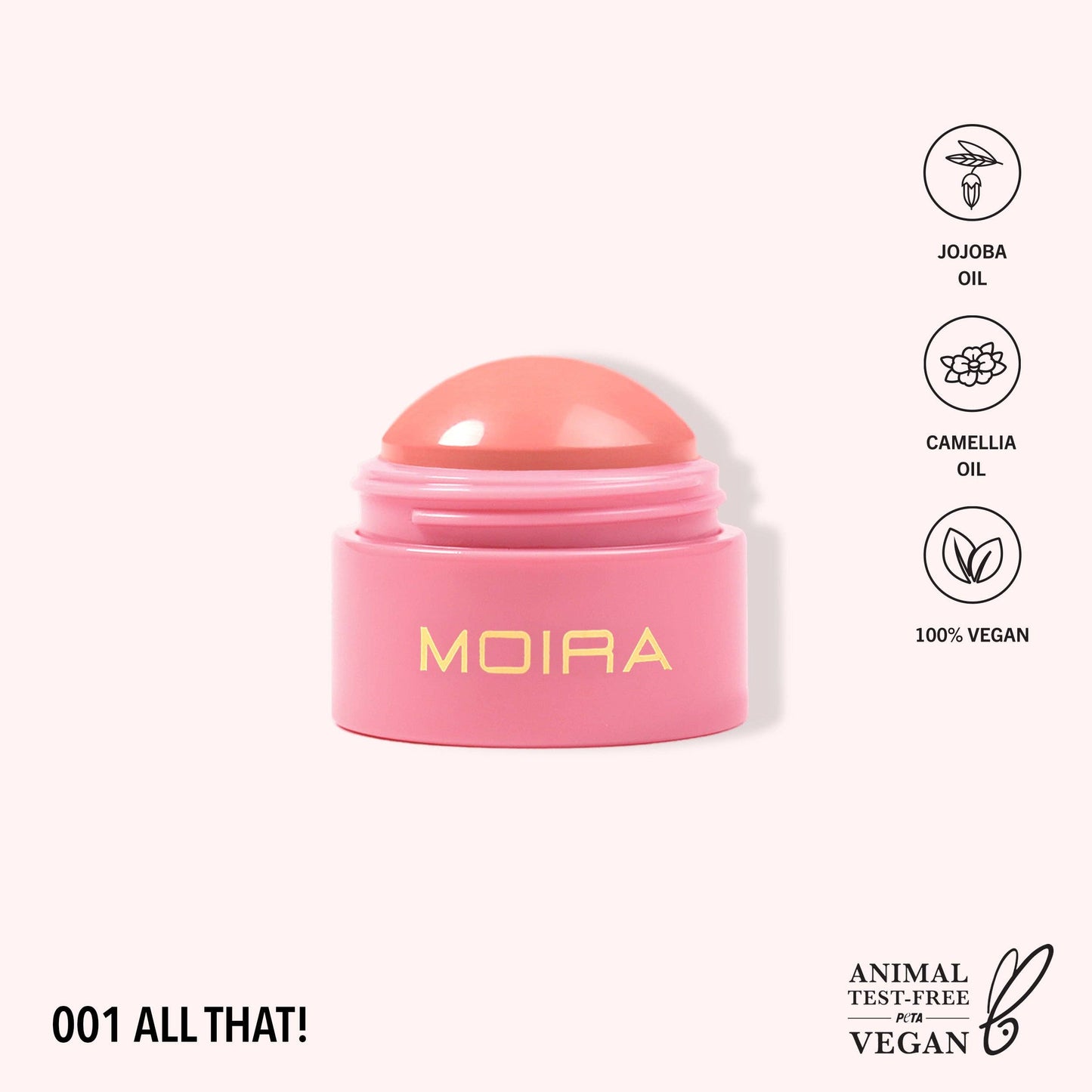 Moira Beauty Soft Blush Balm (001, All That!)