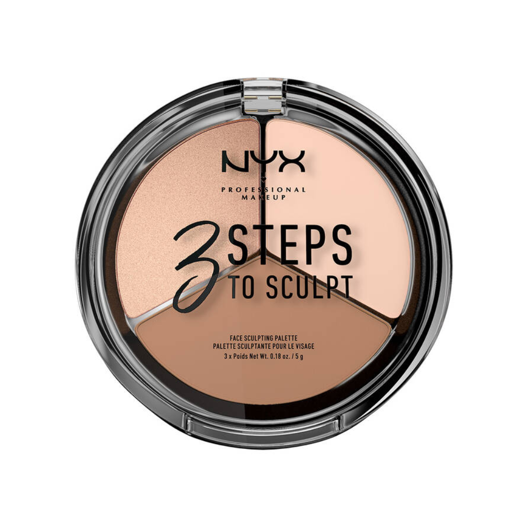 NYX Professional Makeup 3 Steps To Sculpt Face Palette - Fair