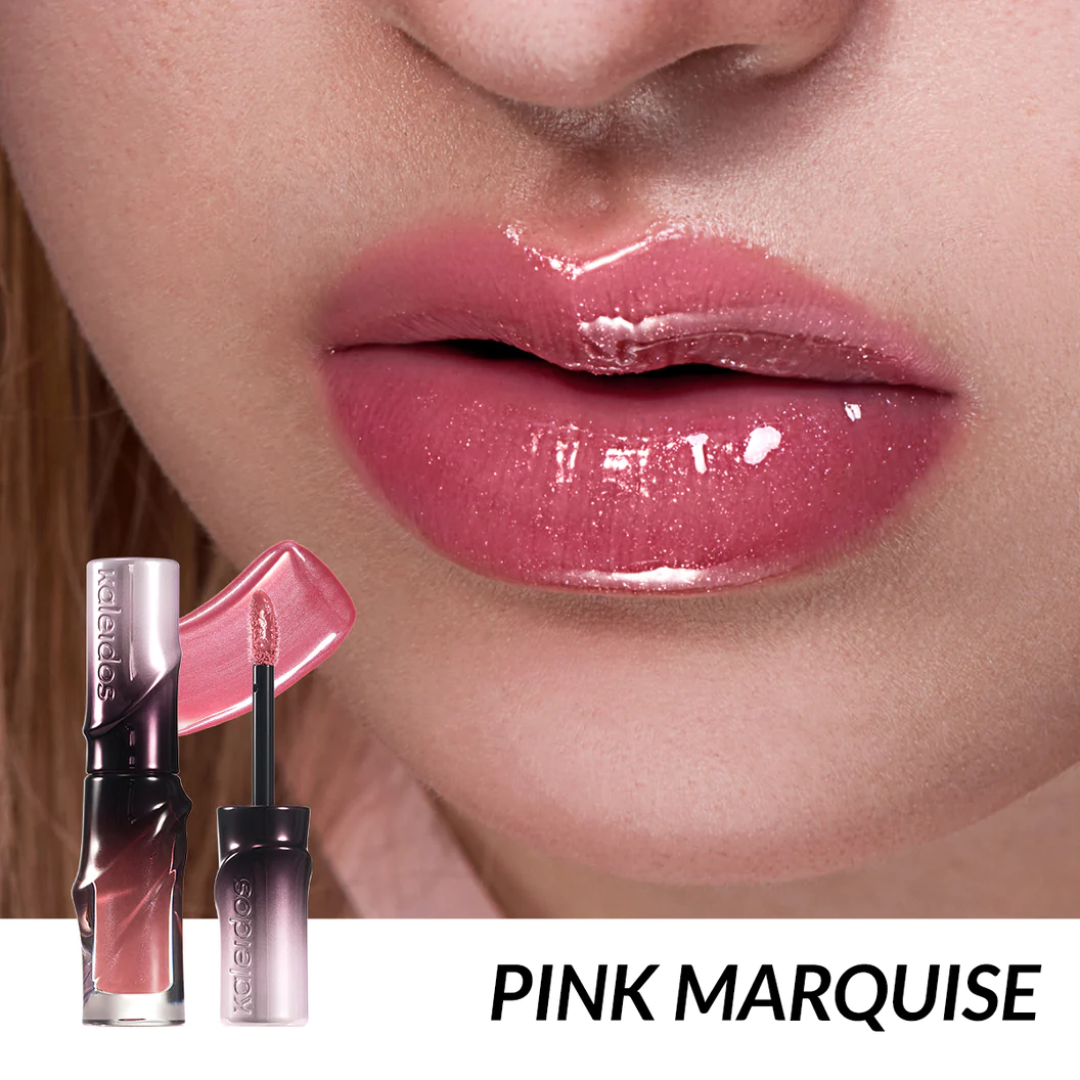 Kaleidos Untamed Glow Glossy Lip Glaze - Pink Marquise