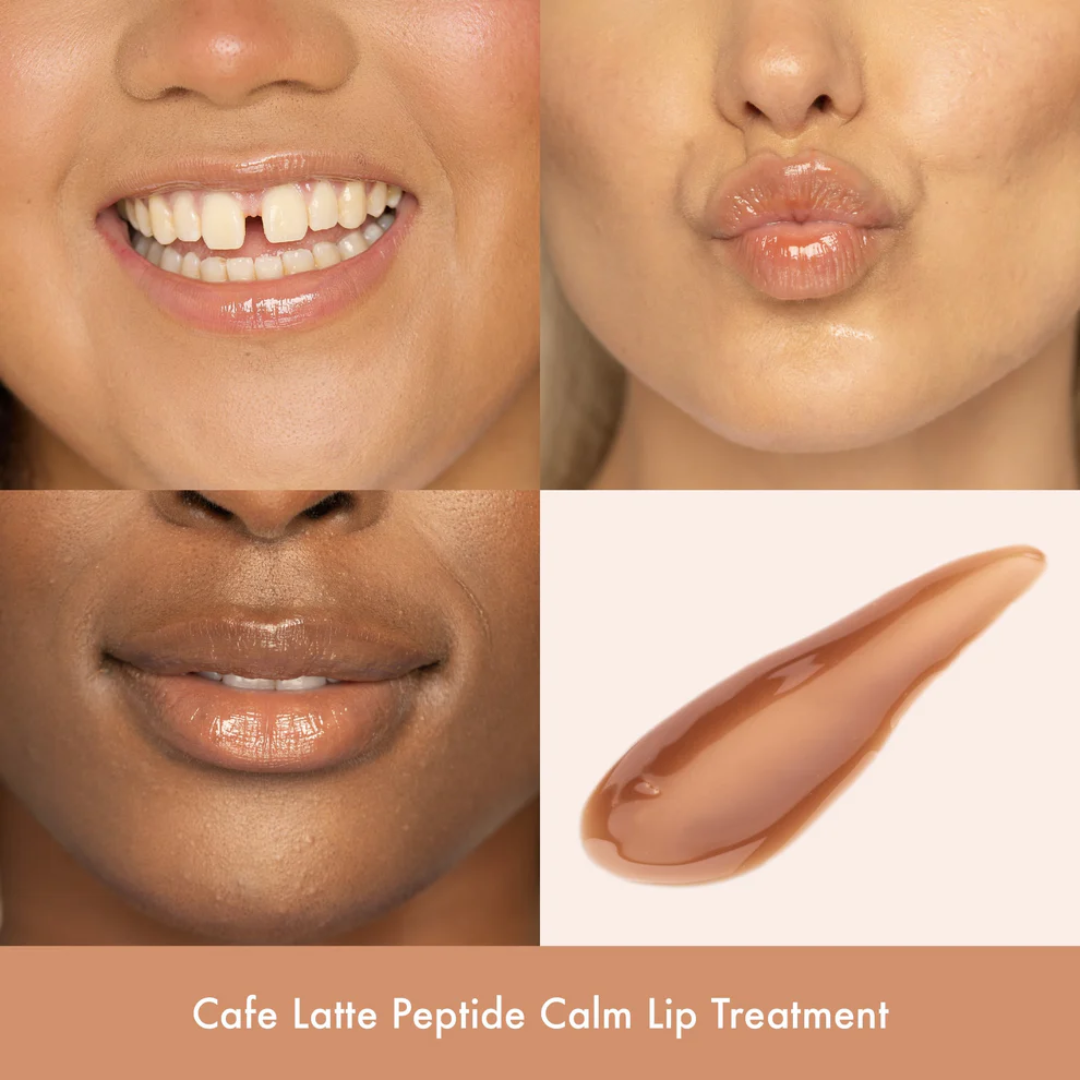 The Beauty Crop Peptide Calm Lip Treatment - Cafe Latte