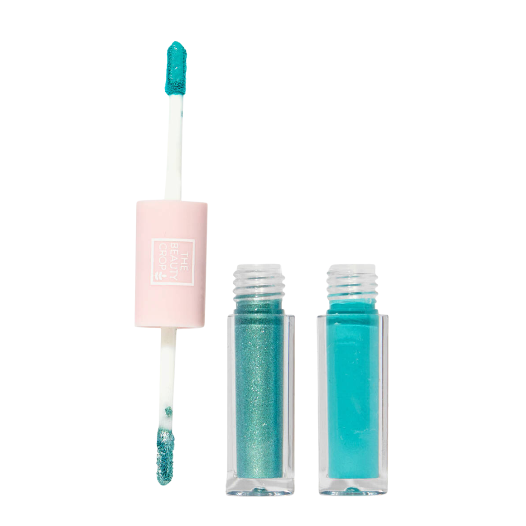 The Beauty Crop Liquid Eyeshadow Duo - Blue Basil & Berry Sherbet