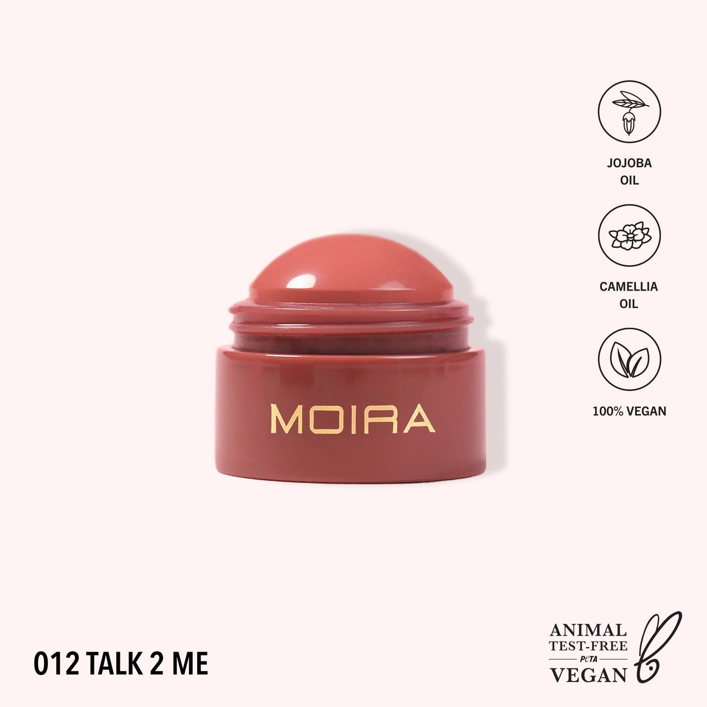 Moira Beauty Soft Blush Balm (012, Talk 2 Me)