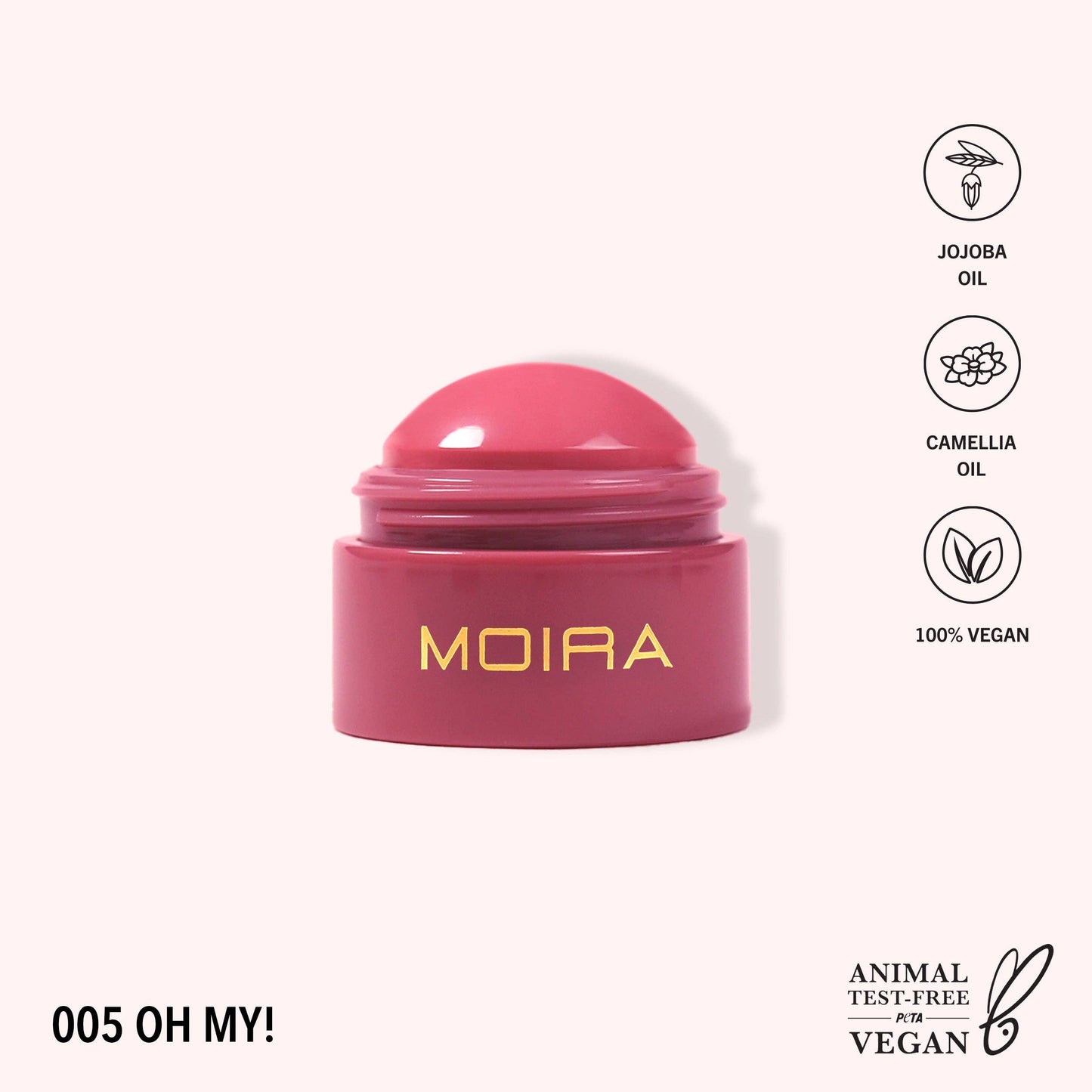 Moira Beauty Soft Blush Balm (005, Oh, My!)