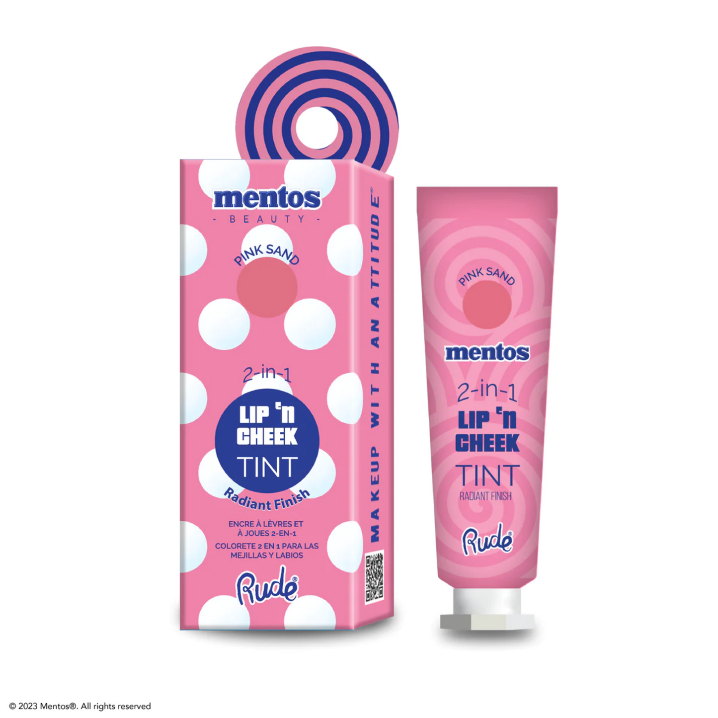 Rude Cosmetics X Mentos 2-in-1 Lip'n Cheek Tint - Pink Sand