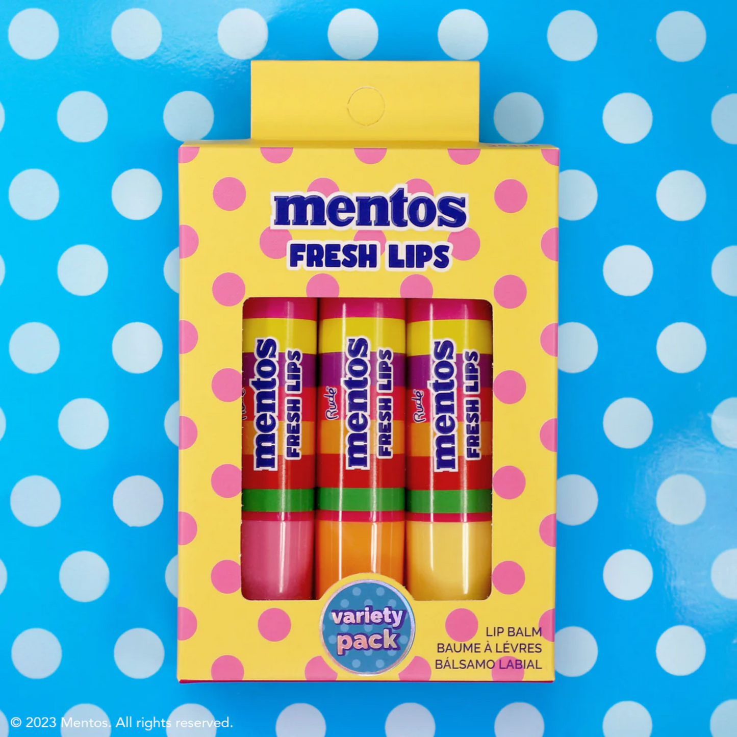 Rude Cosmetics X Mentos Fresh Lips Variety Pack (Lip Balm) - Tropical Mix