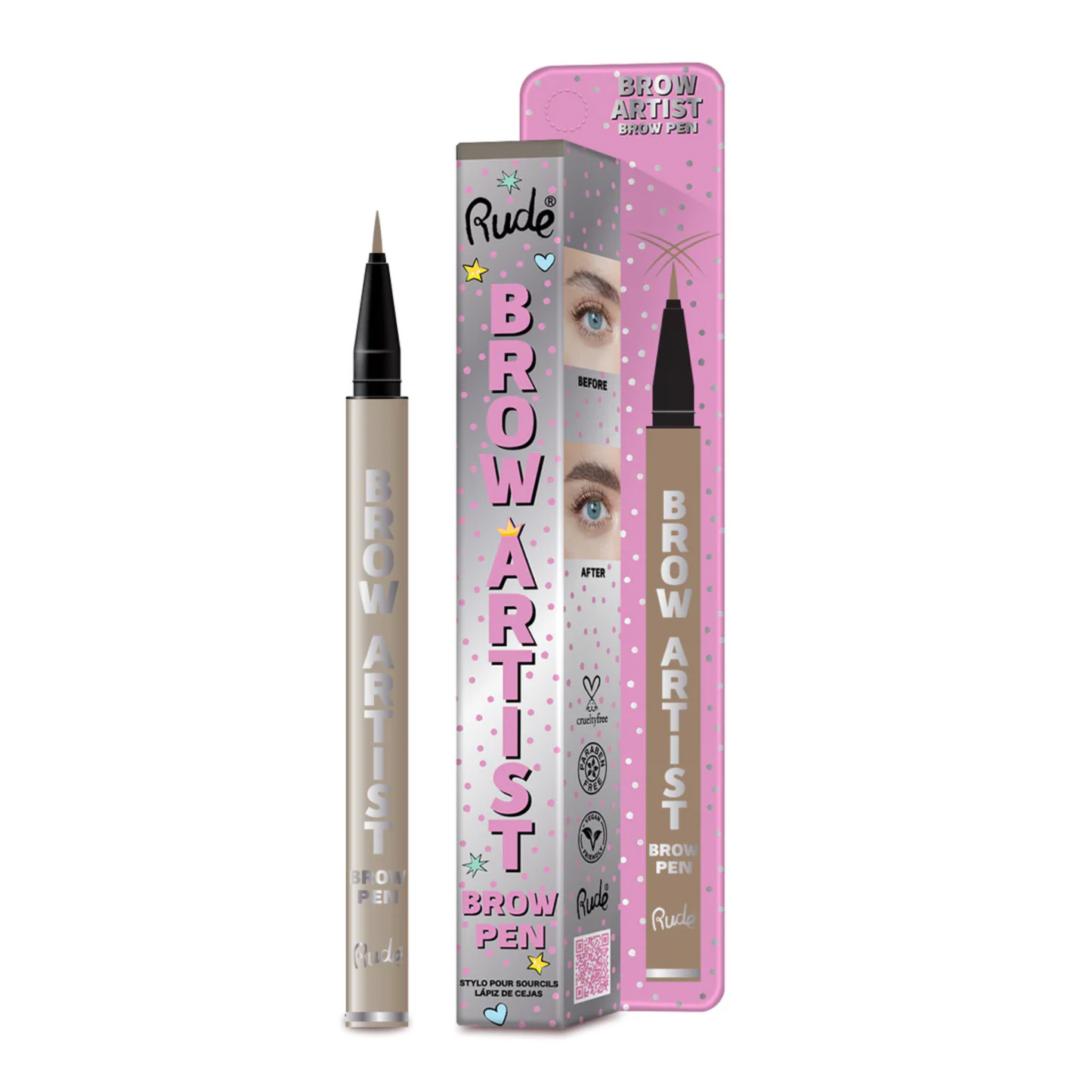 Rude Cosmetics Brow Artist Brow Pen - Taupe