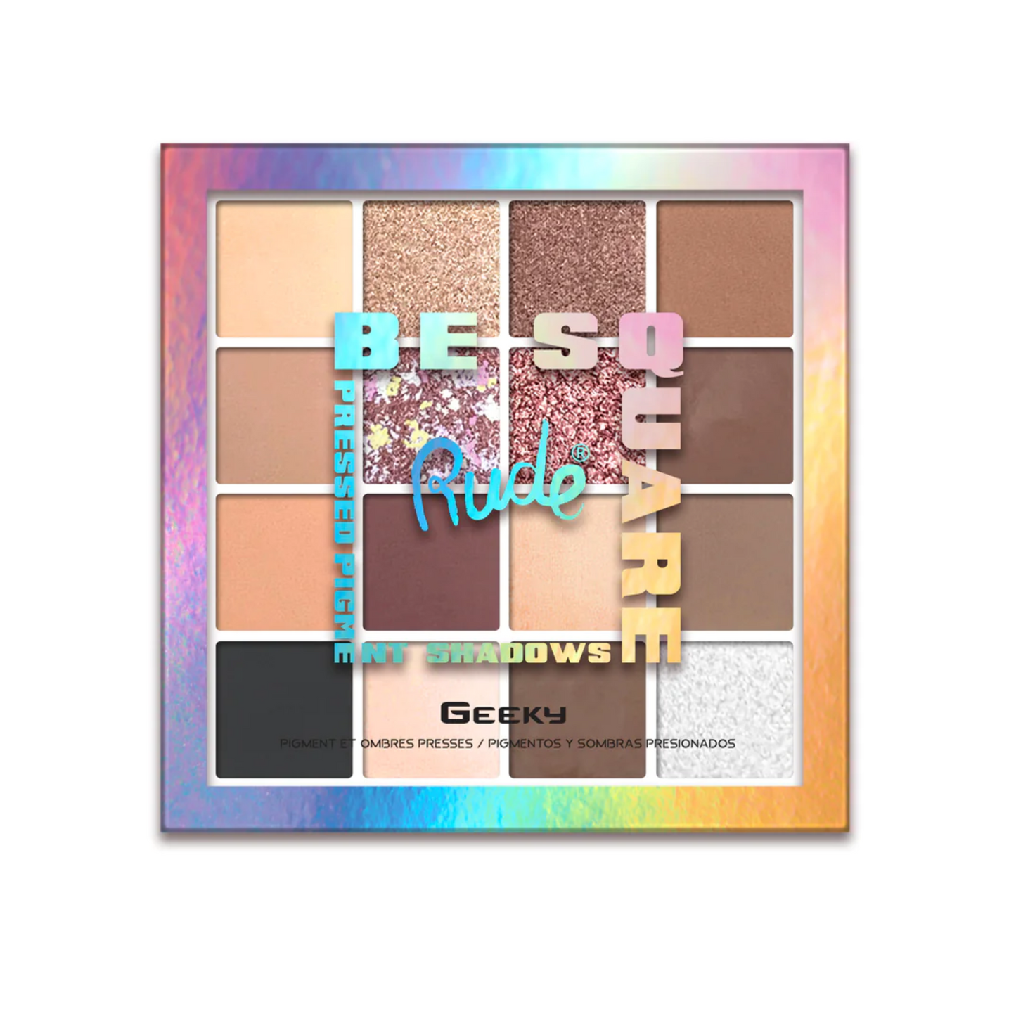 Rude Cosmetics Be Square Pressed Pigments & Shadows - Geeky