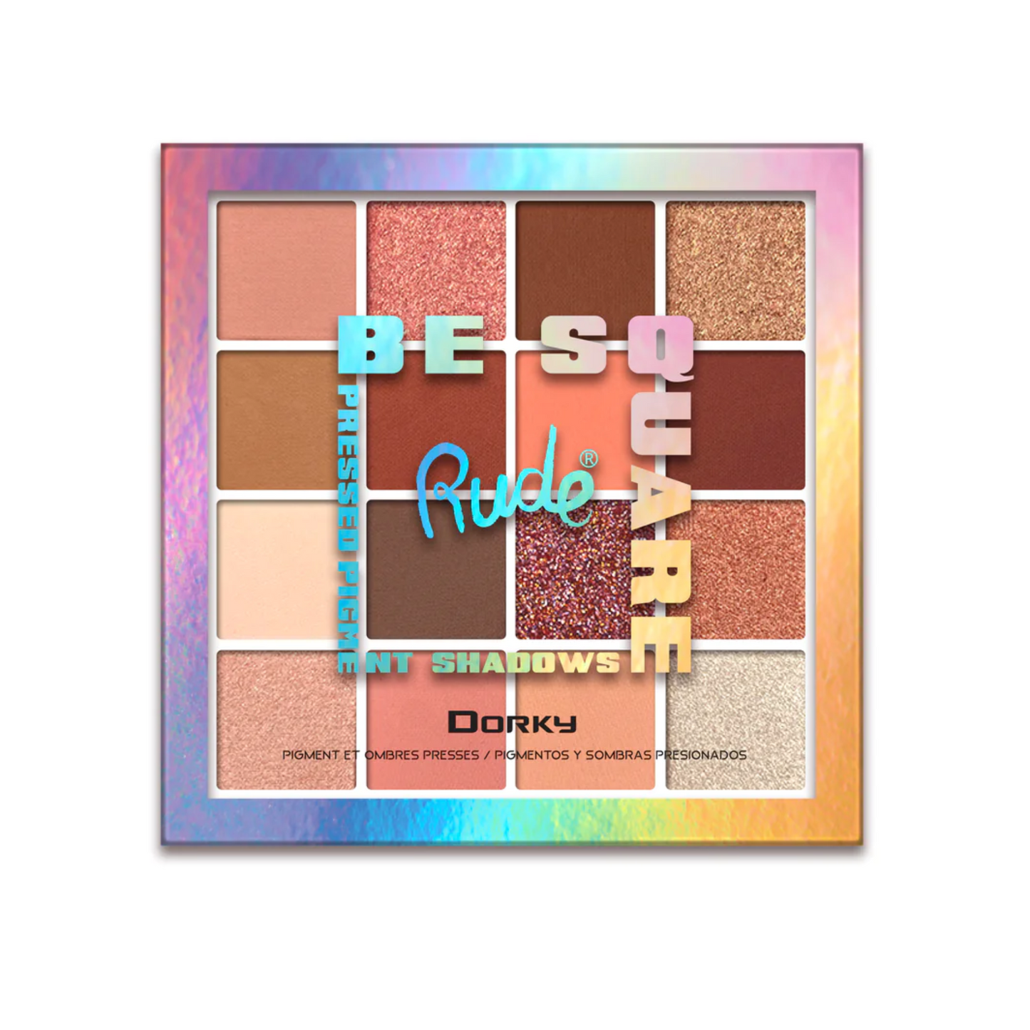 Rude Cosmetics Be Square Pressed Pigments & Shadows - Dorky